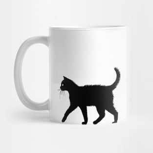 Black Cat Walk Mug